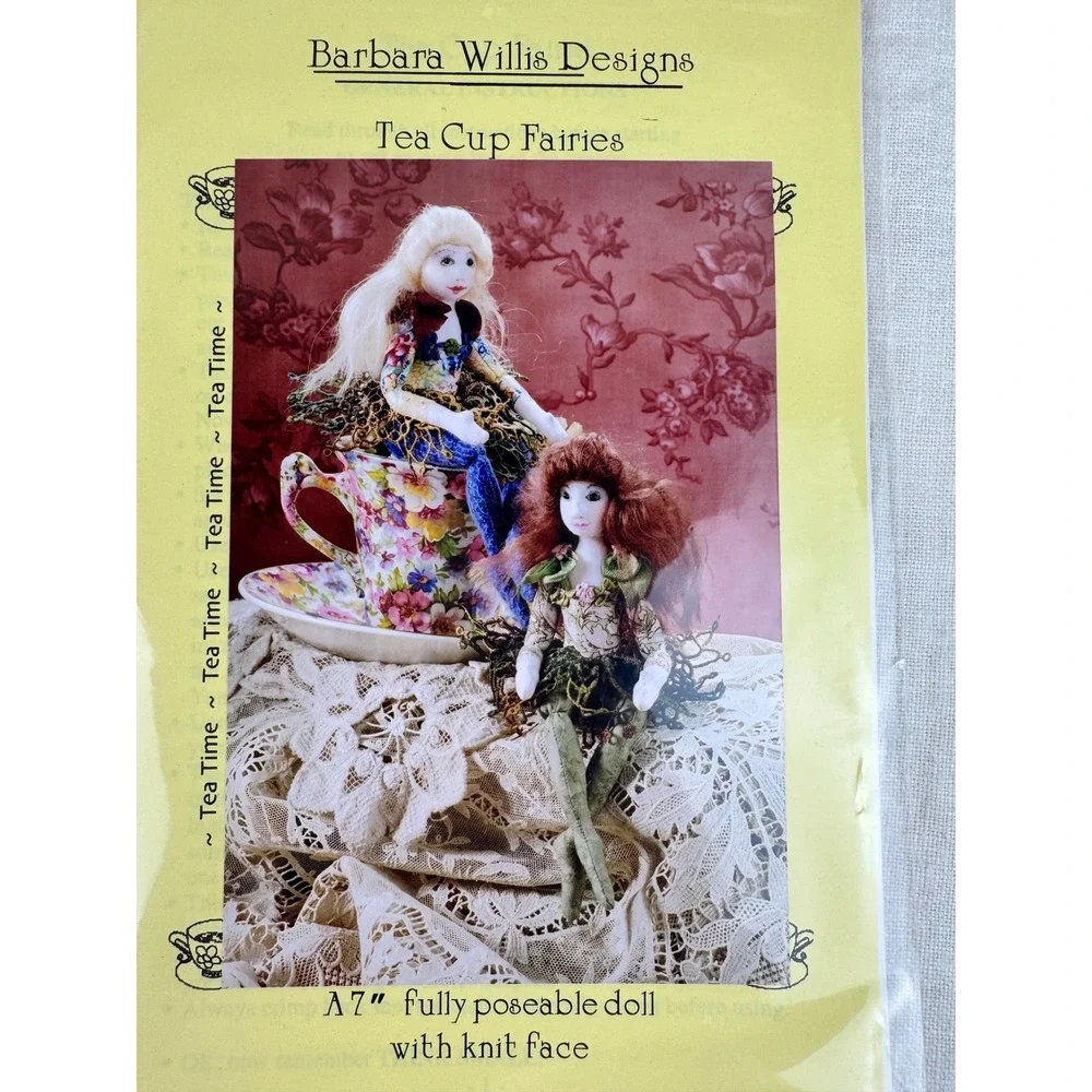 Mixed Lot 4 Cloth Doll Sewing Patterns Fairies Witch Jester Magic Threads Willis
